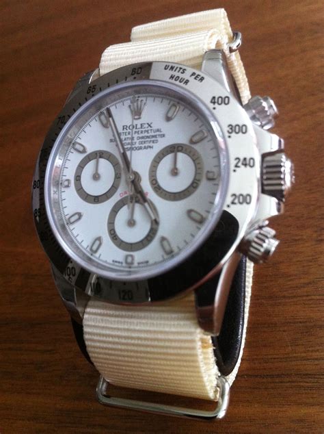 rolex daytona ceramic with nato straps pictures|the Rolex daytona review.